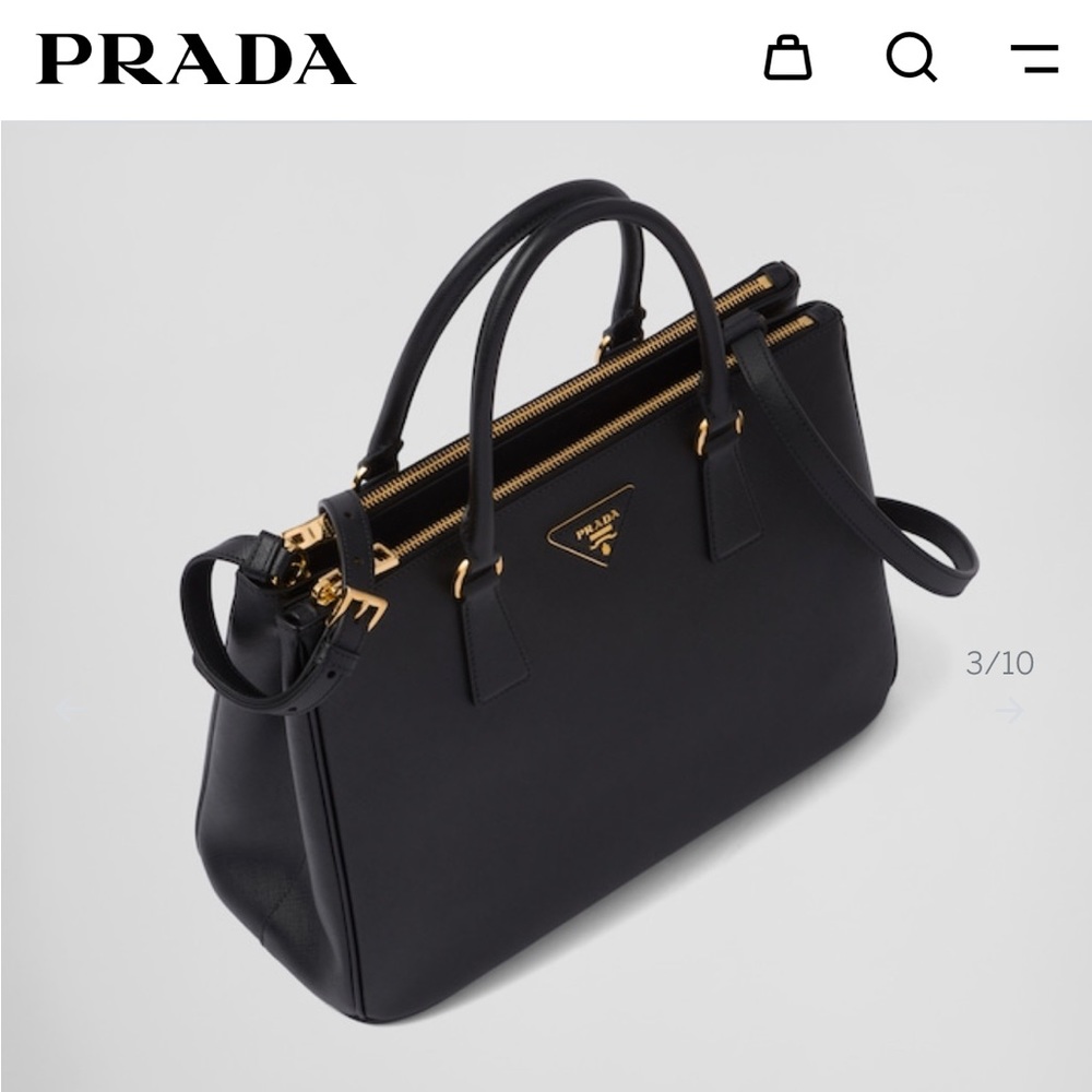 Large Black Prada Saffiano Bag